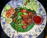 A picture of step 1 of Chilli Chicken.