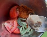 A picture of step 2 of Badanekayi Yennegayi stuffed brinjal curry.