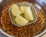A picture of step 1 of Chickpeas Hung Curd Salad Sandwich - Kala Chana Dahi Salad Sandwich.