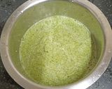 A picture of step 2 of Moong Bean Dhokla.