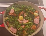 A picture of step 3 of Kielbasa One Pot.