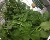 A picture of step 3 of Palak Chicken.