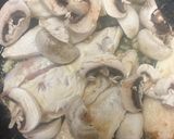 A picture of step 4 of My Garlic Chicken and Mushrooms. 💓.