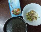 A picture of step 1 of Mango chia seeds sweet Lassi.