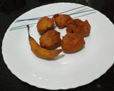 A picture of step 5 of Sponge Gourd Pakoda.