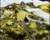 A picture of step 6 of Restraunt style PALAK PANEER.