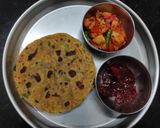 A picture of step 4 of Fresh Fenugreek /Methi and lauki/Dudhi Thepla😋.