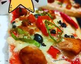 A picture of step 4 of Spicy Mexican Chili Pizza.