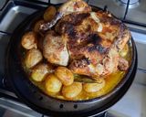 Une image de l'étape 12 de Poulet et pommes de terre fondantes rôtis aux herbes de Provence et huile d'olive 🍴.