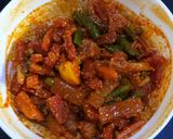 A picture of step 5 of Instant mix veg pickle.