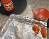 A picture of step 2 of Buffalo Wings with home-made Blue Cheese Dip.