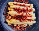 Foto del paso 5 de la receta: Espárragos blancos con crema de queso y jamón