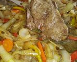 Foto del paso 3 de la receta: Bifes a la criolla al horno con guarnición de papas