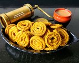 A picture of step 5 of Jowar Bajra Mix Flour Kasoori Methi Chakli Diabetic-Friendly Gluten Free Sorghum Pearl Millet Snack.