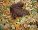 A picture of step 6 of Chinese Bhel.