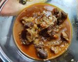 A picture of step 5 of Mutton curry.