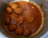 A picture of step 4 of Kofta Biryani (leftover Kofta Curry).