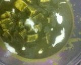 A picture of step 4 of Palak paneer gravy maggi.