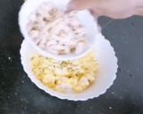 A picture of step 2 of Boil Egg Chicken with Mayo Salad Doll.