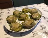 Une image de l'étape 10 de Nids de poireaux vinaigrette (au bouillon de champignons).