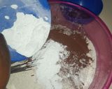 A picture of step 3 of Black forest cake without oven.