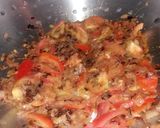 A picture of step 1 of Crab curry.