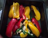 A picture of step 1 of Roasted pepper sauce.