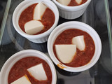 Paradicsomszószban sült mozzarella