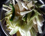 A picture of step 1 of Mixed vegetables with Prawn #Cookpad.