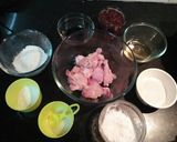 A picture of step 1 of Chicken lollipops.