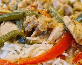 Foto del paso 5 de la receta: Pollo frito con cebolla y pimientos