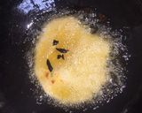 A picture of step 3 of Patheera with onion sauce.
