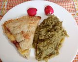 Foto del paso 17 de la receta: Masa de hojaldre sin gluten con pollo, queso y sirope de agave