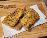 Foto del paso 4 de la receta: Milanesas de zucchini empanado con Fariña