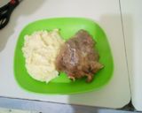 A picture of step 7 of Creamy mashed potatoes with pan fried lamb chop #authormarathon.