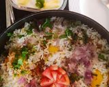 A picture of step 7 of Egg Masala Biryani.