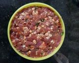 Foto del paso 5 de la receta: Hamburguesa de carne rellena cortada a cuchillo
