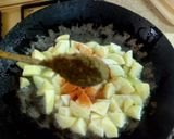 A picture of step 6 of Simple Fry Aloo.