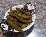 A picture of step 4 of Masala mirchi.