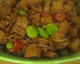Foto langkah ke 3 dari resep Tumis tempe teri petai.