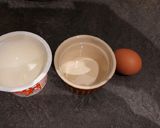 A picture of step 1 of Microwave Egg Cocotte with Bacon and Chives.