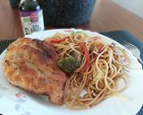 Kínai pirított tészta rántott hússal recept fázis 3 fotója