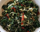 Foto langkah ke 6 dari resep Tumis Daun Pepaya Singkong.