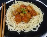 Chicken meatballs spaghetti recipe step 7 photo