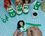 A picture of step 6 of Mini Readymade cupcakes fondant dolls 🇵🇰.