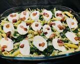 Spenótos-sonkás-tejszínes tészta recept fázis 5 fotója