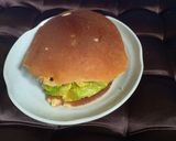 Hình bước làm 4 của món Pancake nhân bơ