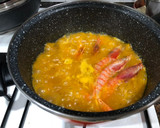 Foto del paso 5 de la receta: Fideos con pollo y gamba roja 🦐