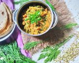 સુવા ની ભાજી અને મગની દાળ (Suva Bhaji Moong Dal Recipe In Gujarati) રેસીપી સ્ટેપ4ફોટો
