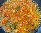A picture of step 4 of Pasta with mussels and tomatoes.